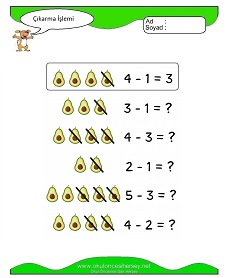 Çıkarma İşlemi Çalışma Sayfaları